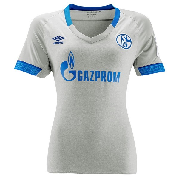 Camiseta Schalke 04 Segunda equipación Mujer 2018-2019 Gris